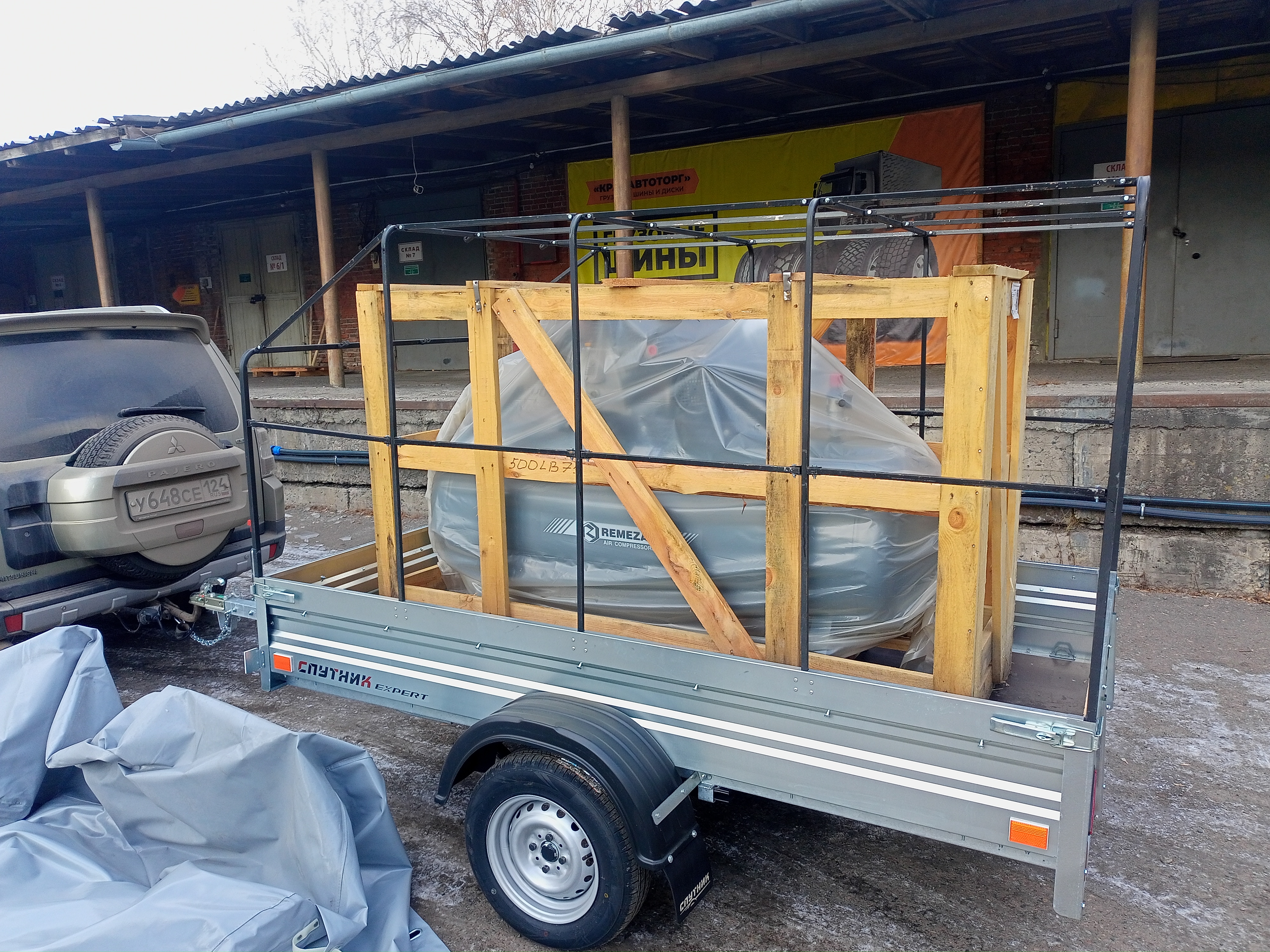 Отгрузка поршневого компрессора Remeza СБ4/Ф-500.LB75 в г. Красноярск